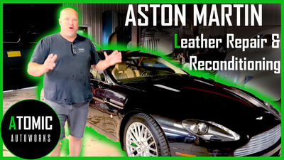 Aston Martin leather repair and partial recondintioning.