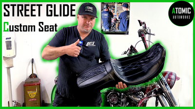 Older Street Glide Seat Made To Look New And Cool.
