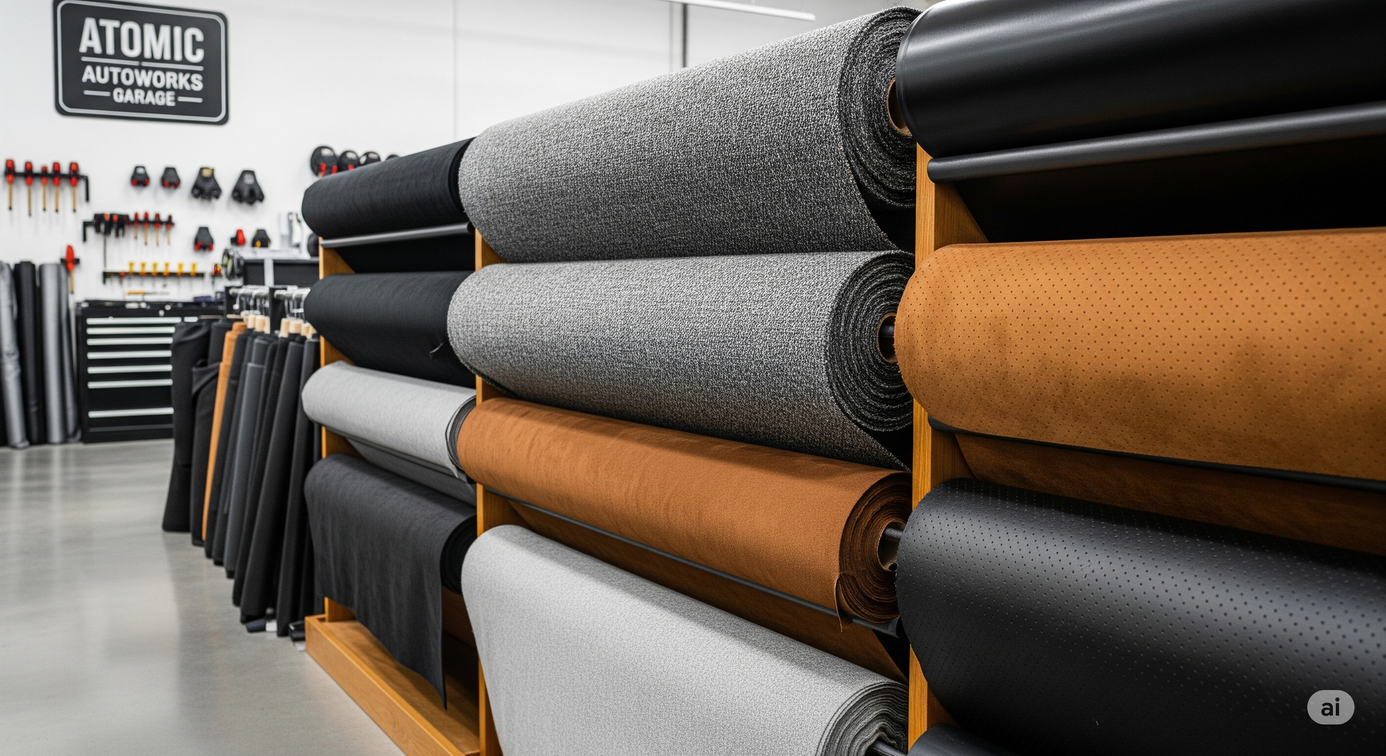 MATERIAL BY THE YARD – Atomic Auto Works Garage